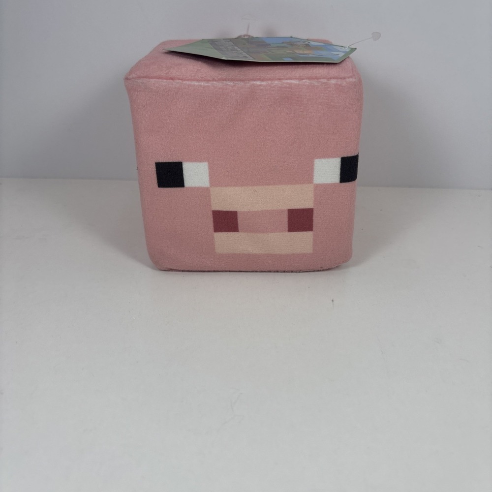 Minecraft Pig Cube 6” Plush Toy Factory Mojang 2019 Stuffed Toy NEW w Tag! NWT